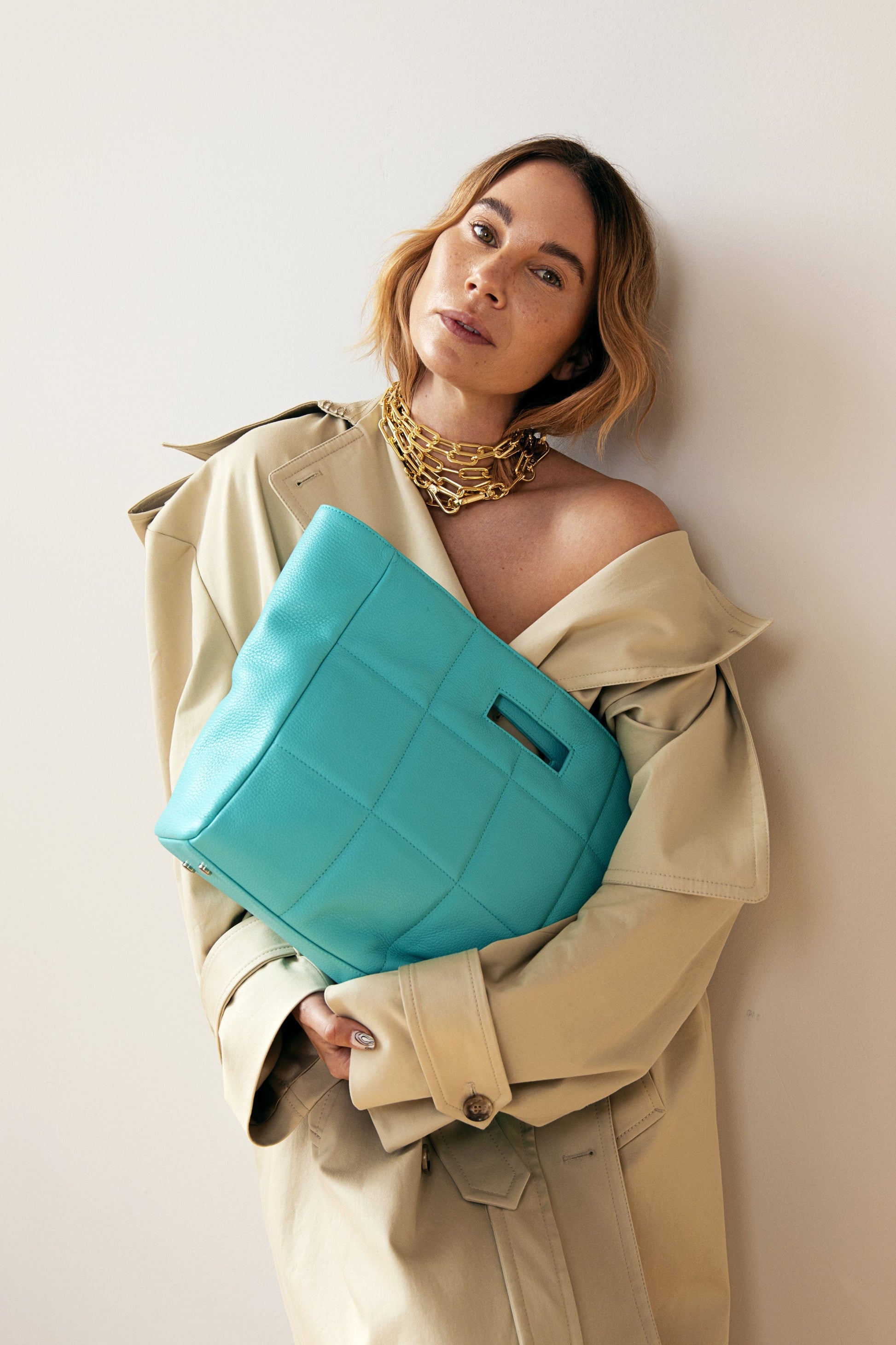 The QUILTED BAG SOFT Aqua CONSTANTLY K X SKERGETH - JULIA SKERGETH